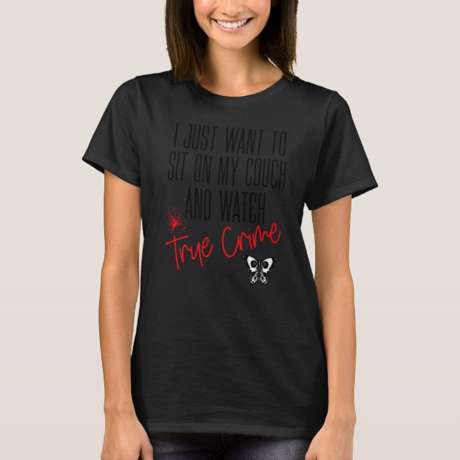 T-shirt Véritable crime Introvert Serial Killer Ventilateu (Devant)