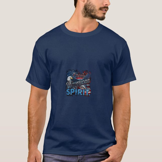 T-shirt Véritable esprit américain (Devant)