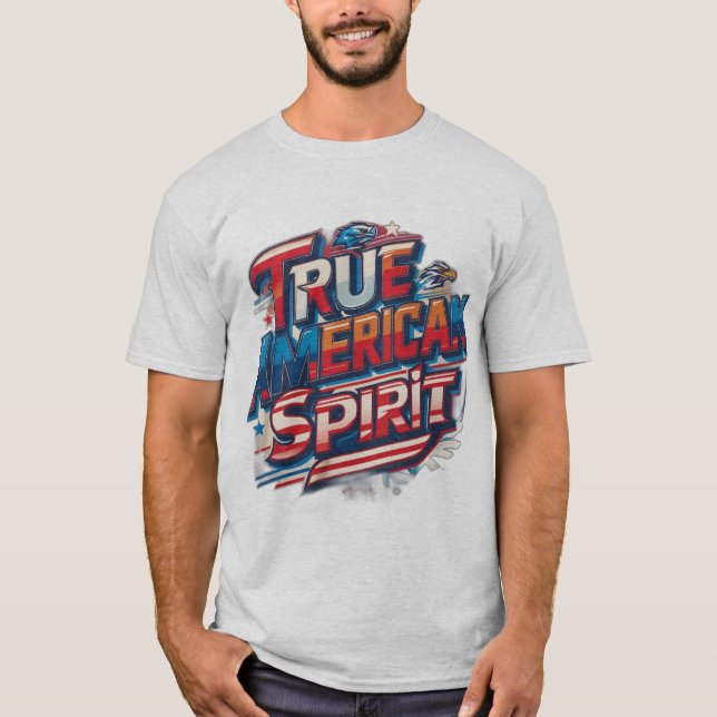 T-shirt Véritable esprit américain (Devant)