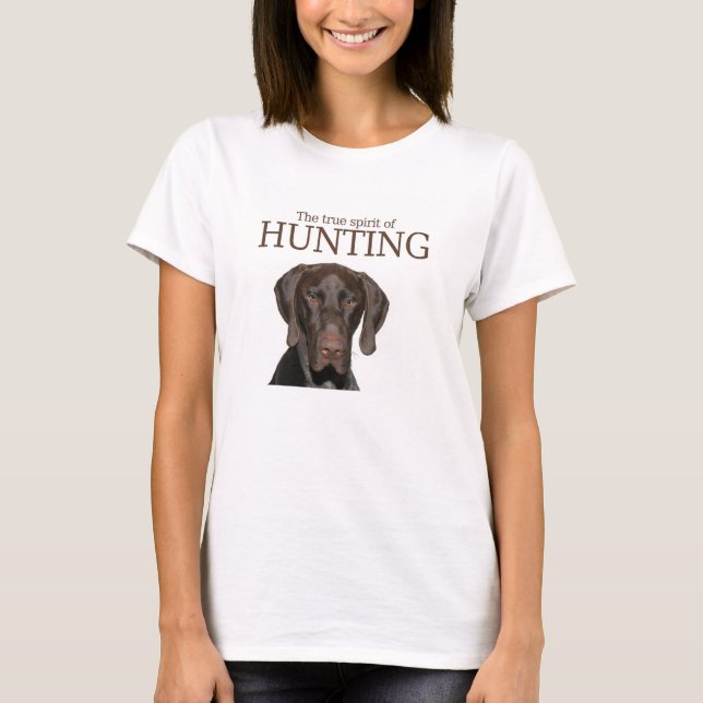 T-shirt Véritable esprit de chasse grizzli (Devant)