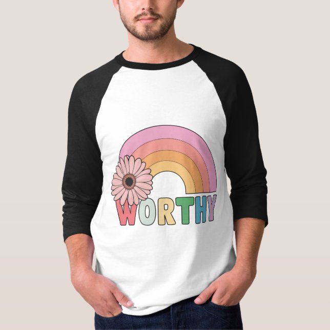 T-shirt Véritable fleur arc en ciel (Devant)