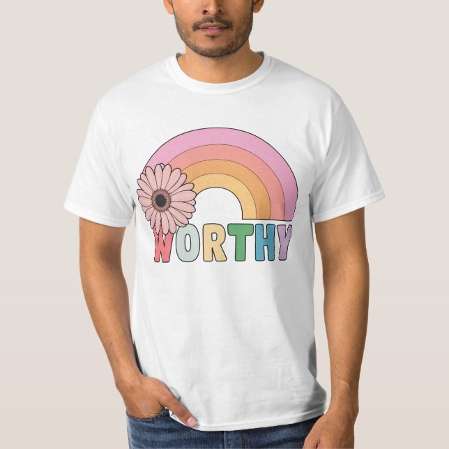 T-shirt Véritable fleur arc en ciel (Devant)