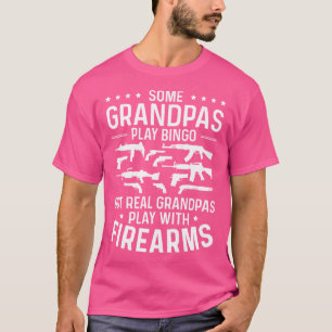 T-shirt Véritable Grand-Pas Jouer Avec Les Armes À Feu Amu