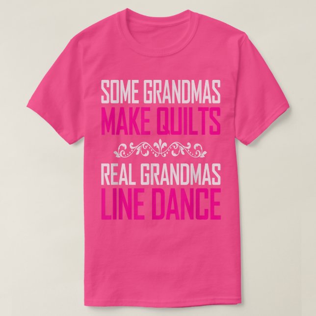 T-shirt Véritable Grandmas Line Danse De Grands Cadeaux Po (Design devant)
