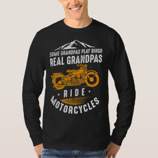T-shirt Véritable Grandpas Ride Motos Cadeau Pour Les Vélo