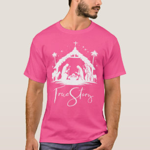 T-shirt Véritable histoire Noël Nativité Jésus Christian M