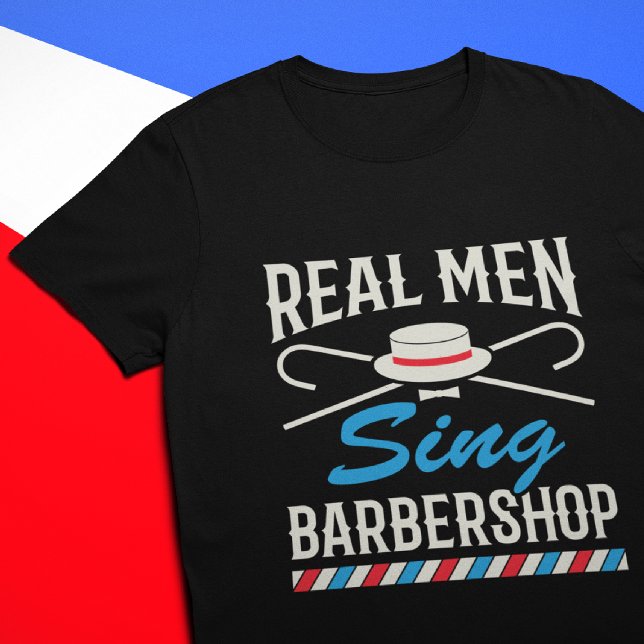 T-shirt Véritable Homme Chanter Barbershop Quartet Chanteu (Créateur téléchargé)