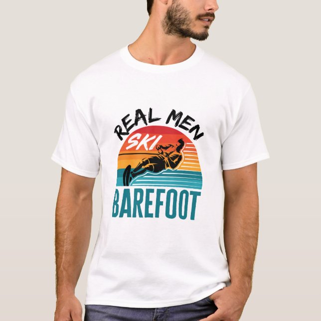 T-shirt Véritable Homme Ski pieds nus Ski de ski nautique (Devant)