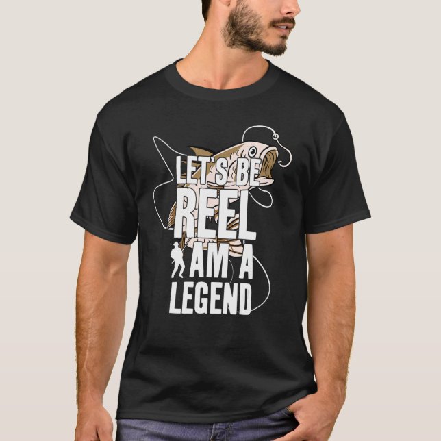 T-shirt Véritable légende Pêche Pêcheur (Devant)