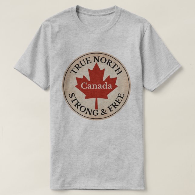 T-shirt Véritable Nord Fort et libre (Design devant)