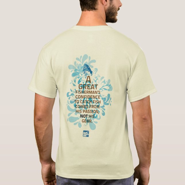 T-shirt Véritable pêcheur (Dos)