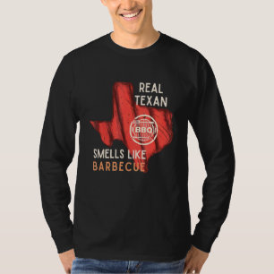T-shirt Véritable Texan Sent Comme Barbecue Griller Papa