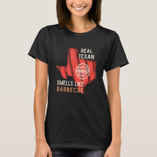 T-shirt Véritable Texan Sent Comme Barbecue Griller Papa