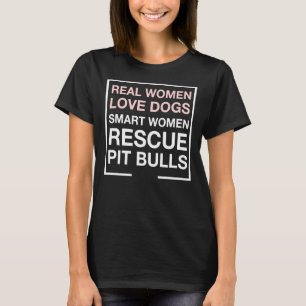 T-shirt Véritables Femmes Aimer Chiens Femmes intelligente
