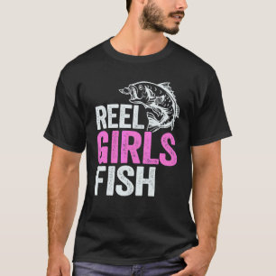T-shirt Véritables filles pêchent le bar pêche femme au fo