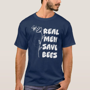 T-shirt VÉRITABLES HOMMES SAUVER LES ABEILLES Conservation