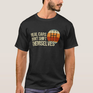 T-shirt Véritables voitures ne se déplacent pas 5 vitesse