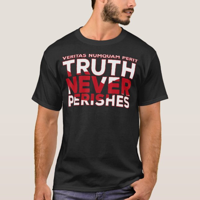 T-shirt Veritas Numquam Perit Vérité Ne Perd Jamais Me Per (Devant)
