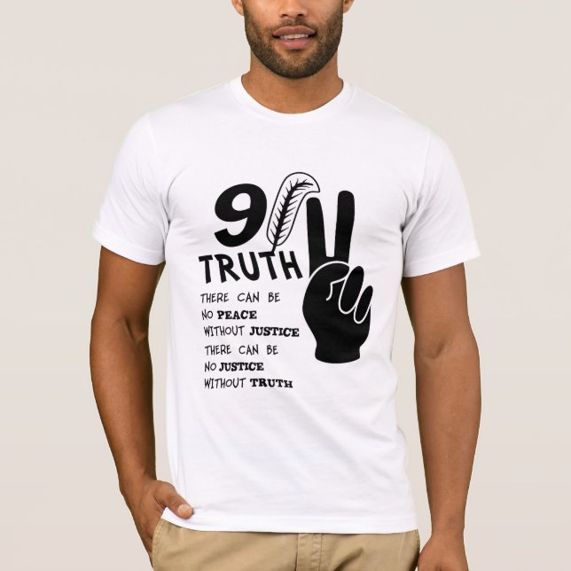 T-shirt Vérité 911 aucune paix sans justice (Devant)