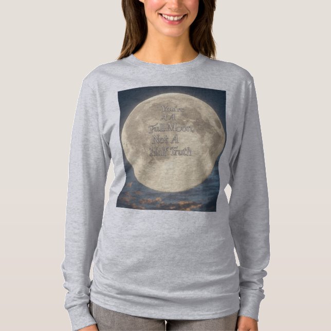 T-shirt "Vérité Lune - Tout Brillant" (Devant)
