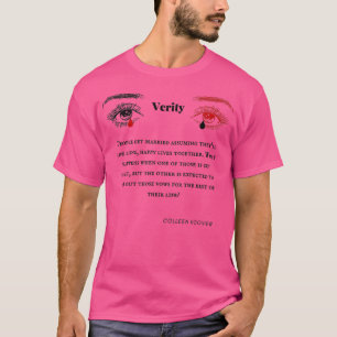 T-shirt Verity citations de Colleen Hoover livre cadeau