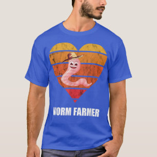 T-shirt Verm Fermier Rétro Vintage Coeur Casquette Jardin