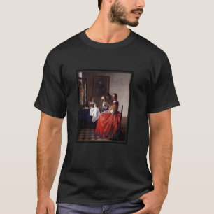 T-shirt Vermeer, La fille au verre de vin