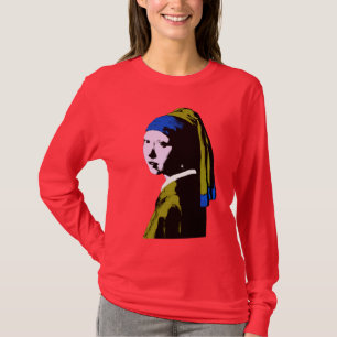 T-shirt Vermeer's Pearl Earing Pop Art