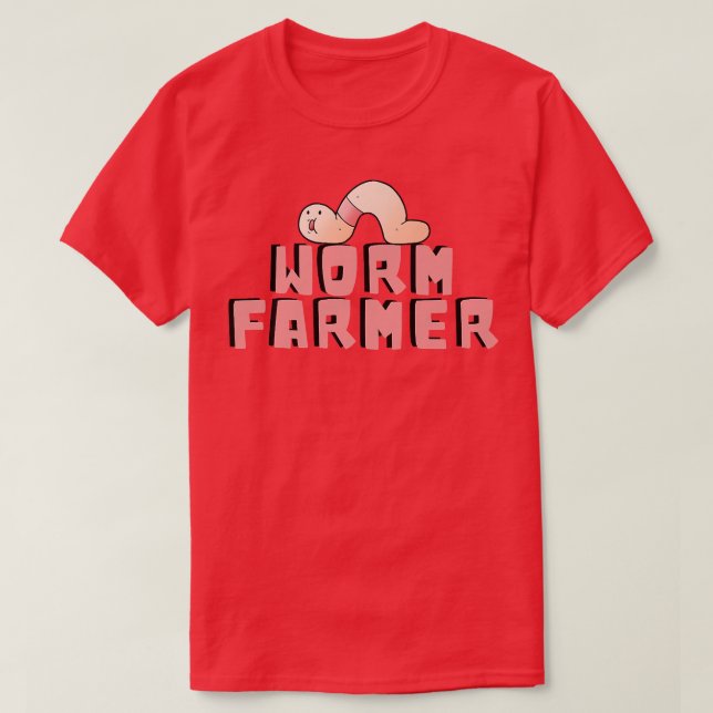 T-shirt Vermiculture de ver drôle (Design devant)