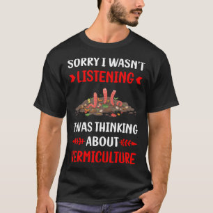 T-shirt Vermiculture non à l'écoute Vermicompost