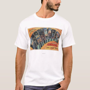 T-shirt Vermilion, Ohio - grandes scènes de lettre