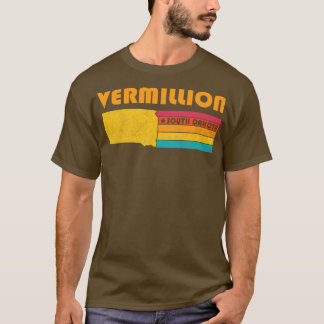 T-shirt Vermillion Sud Dakota Vintage Souveni désorganisé