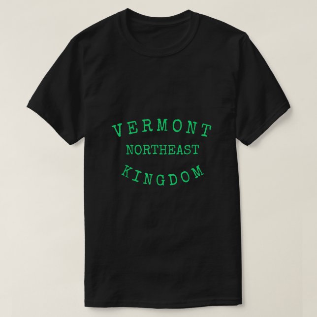 T-shirt VERMONT SHIRT Nord-Est Kingdom VT Green Mountain (Design devant)