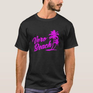 T-shirt Vero Beach Floride Vintage Retro Souven déshabillé