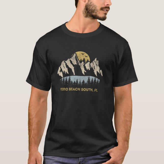 T-shirt Vero Beach Sud Floride Mountain Sunset Sunrise F (Devant)