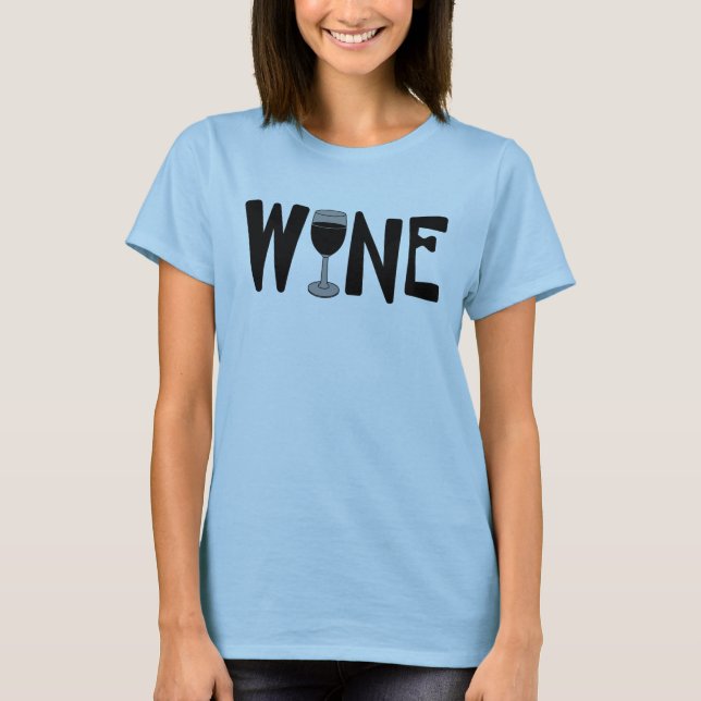 T-shirt Verre à vin (Devant)