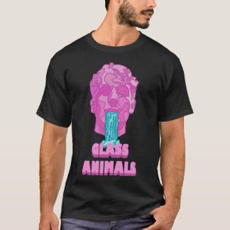 T-shirt Verre Animaux Cascades de soude Tête et logo