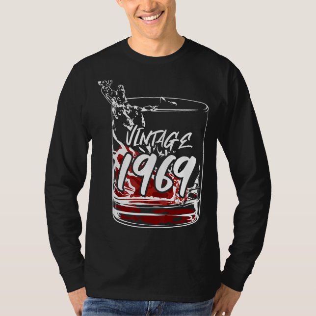 T-shirt Verre Avec Vintage 1969 (Devant)