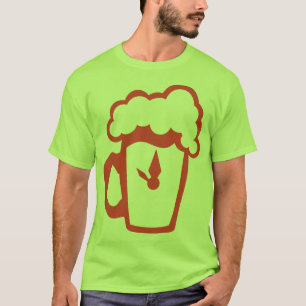 T-shirt verre biere horloge heure humour alcool