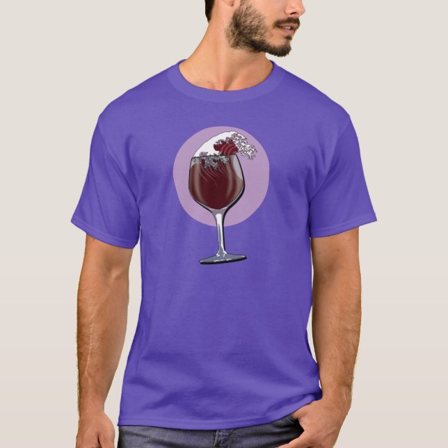 T-shirt Verre de vin (Devant)