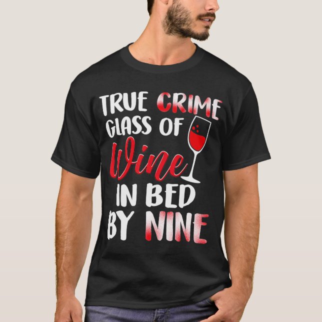 T-shirt Verre De Vin Lit Vin Boisson Boisson Boisson Boiss (Devant)