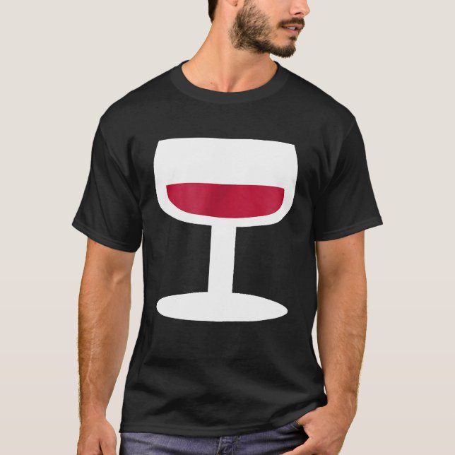 T-shirt Verre de vin rouge (Devant)