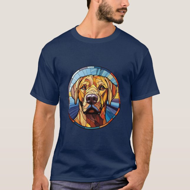 T-shirt Verre doux Golden Labrador Chien (Devant)