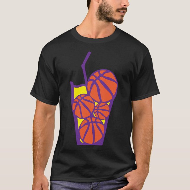 T-shirt verre drink basketball glass boisson (Devant)