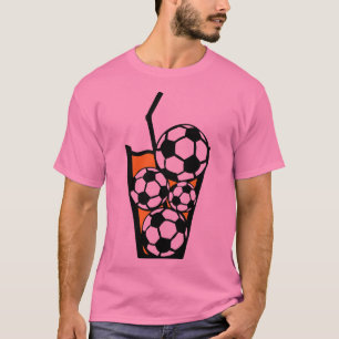 T-shirt verre drink football soccer glass boisson