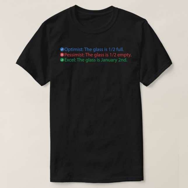T-shirt Verre Excel (Design devant)