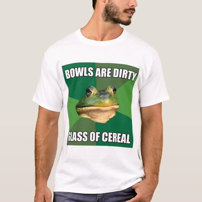 T-shirt Verre fétide de grenouille de célibataire de (Devant)