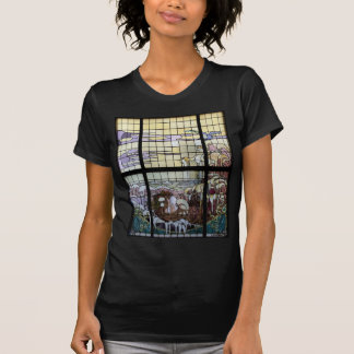 T-shirt Verre Jardin Art Nouveau Mer Scène