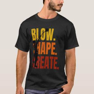 T-shirt Verre soufflante Verre soufflante Artiste soufflan