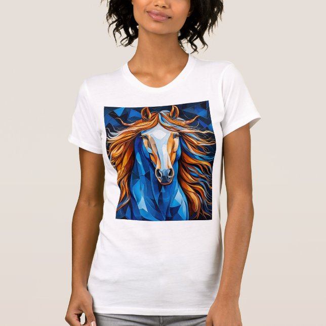 T-shirt Verre teinté de cheval (Devant)